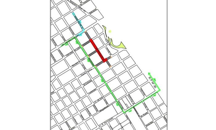 Cruce Varela - Desvíos por obras de entubamiento en ramales del arroyo Jiménez